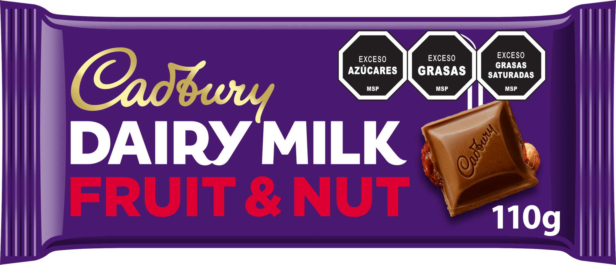Cadbury Dairy Milk Fruit & Nut 110g - Nerilan Uruguay